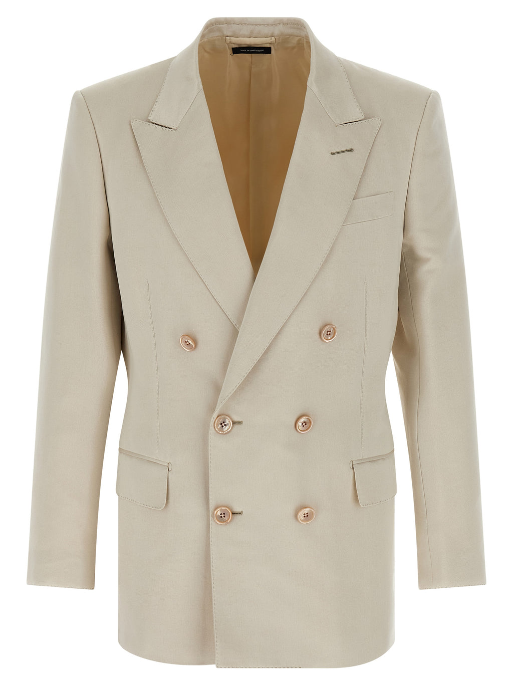 Beige Cotton Blazer