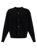 Black Merino Wool Cardigan