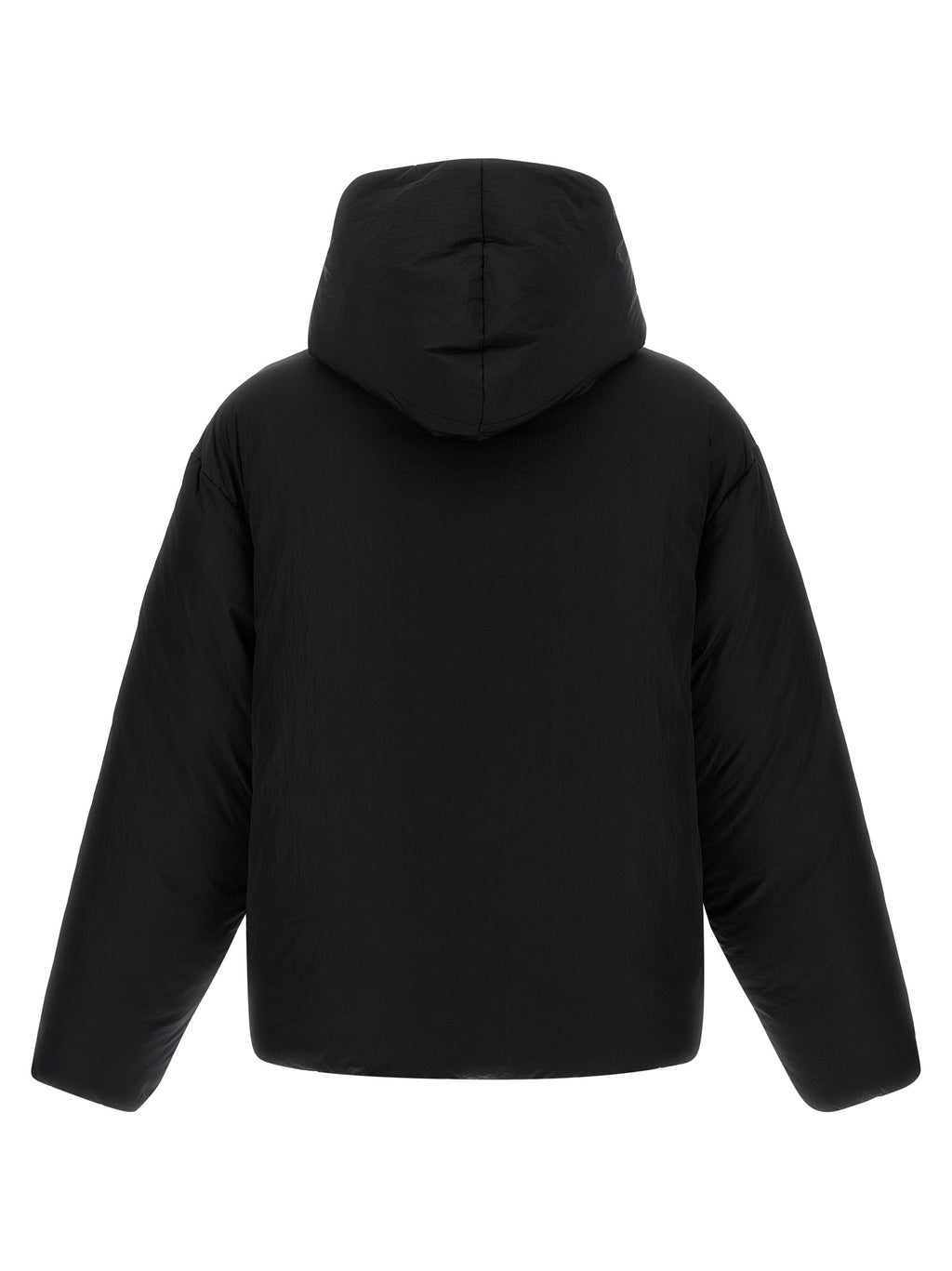 Black Polyamide Full-Length Jacket
