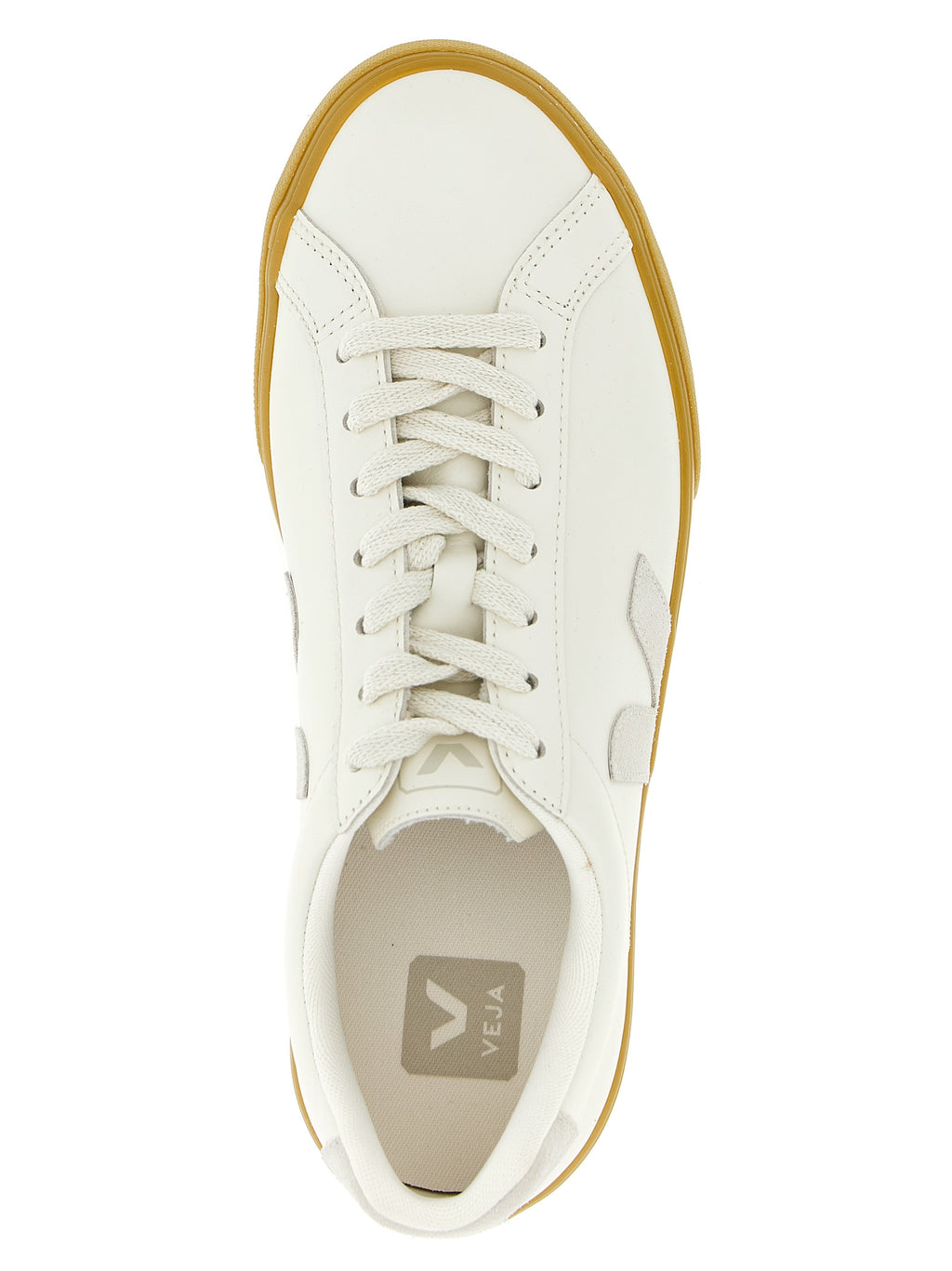 Beige Calfskin Low Top Sneakers