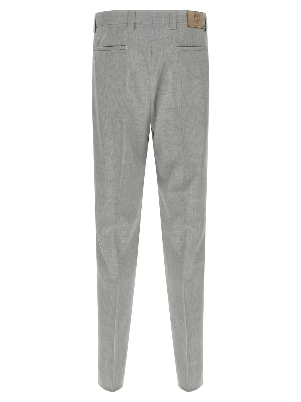 Gray Virgin Wool Dress Pants
