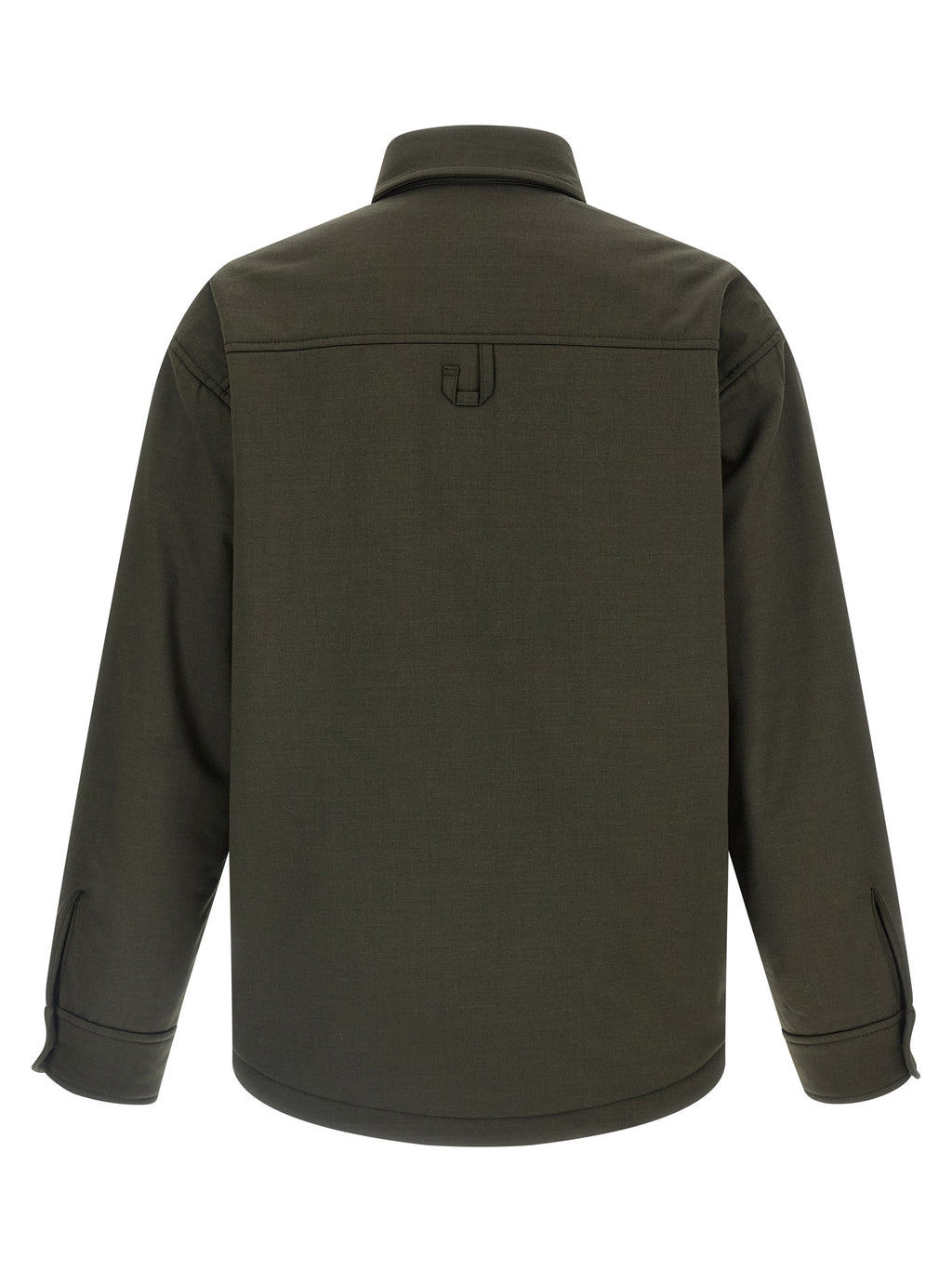 Bicolor Virgin Wool Shell Jacket