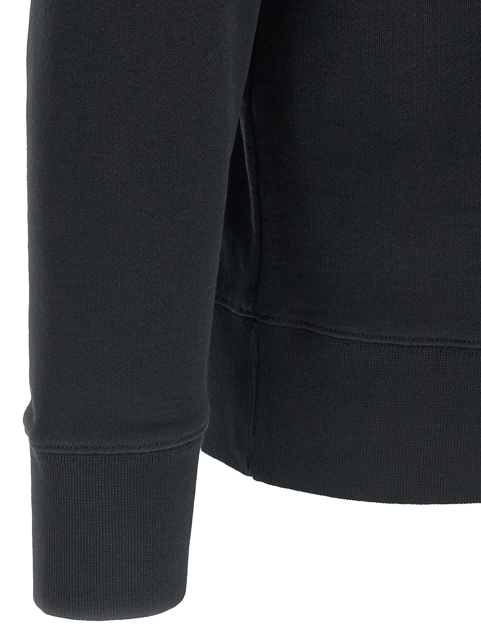 Black Cotton Sweatshirt