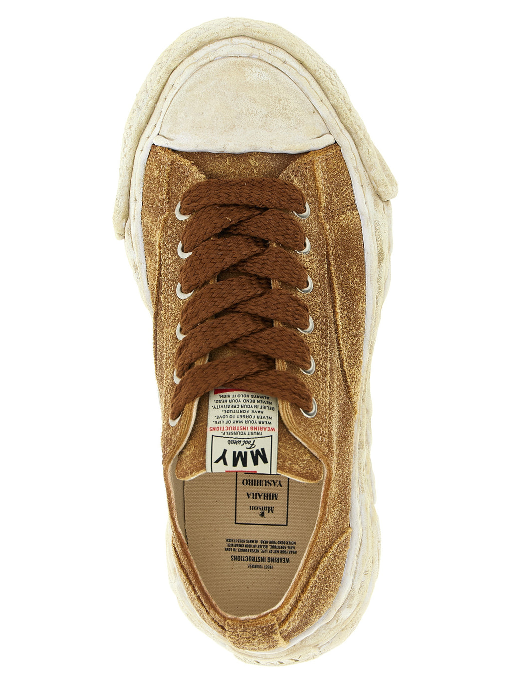 Brown Cowhide Chunky Sneakers