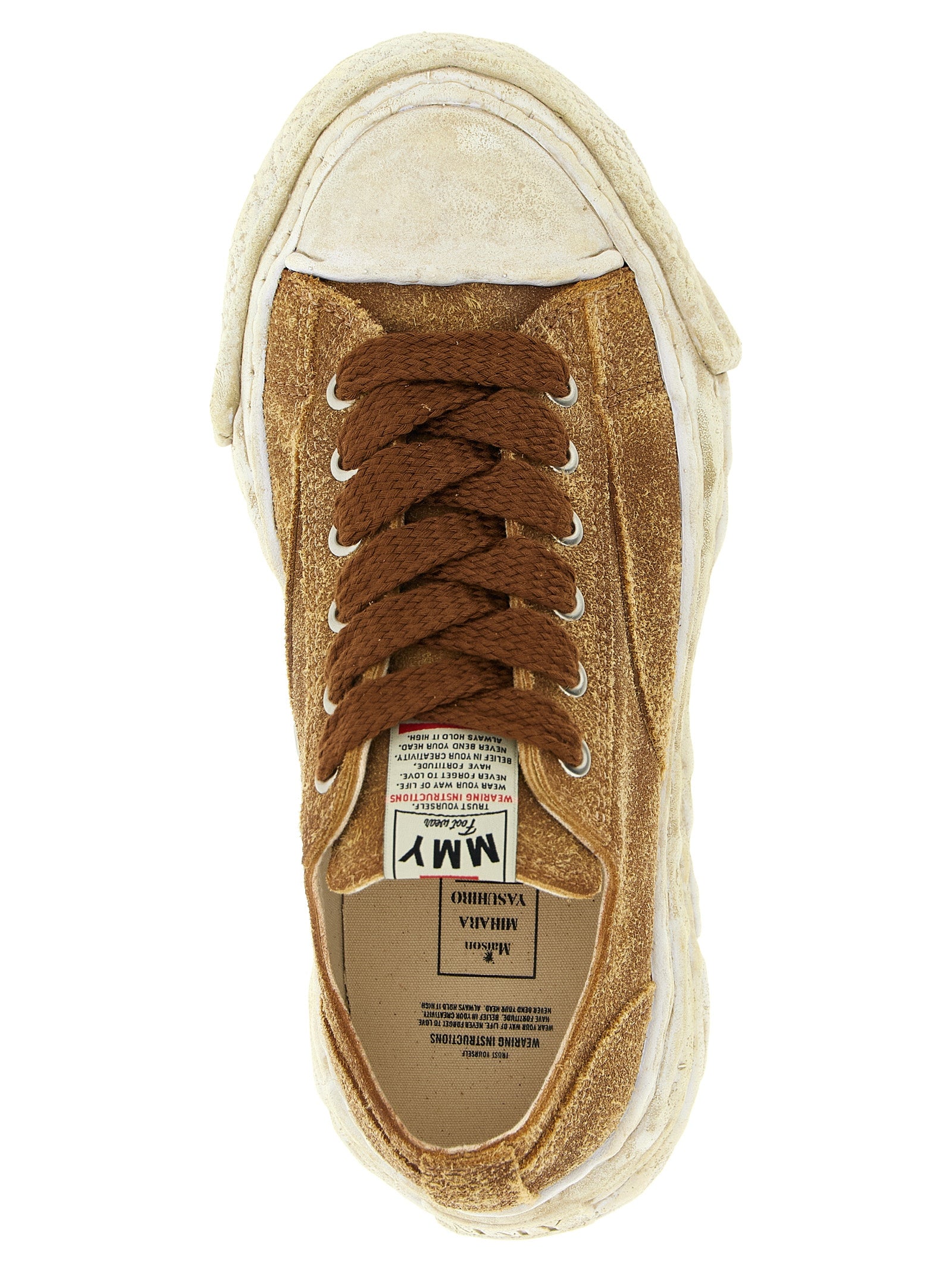 Brown Cowhide Chunky Sneakers