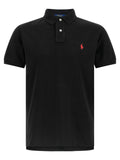 Black Cotton Polo Shirt