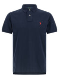 Blue Cotton Polo Shirt