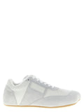 White Calfskin Athletic Sneakers