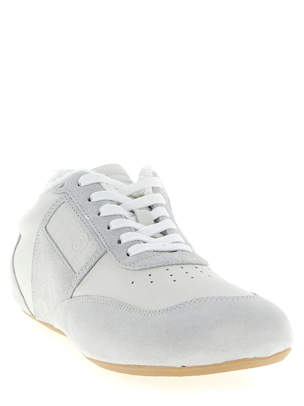White Calfskin Athletic Sneakers