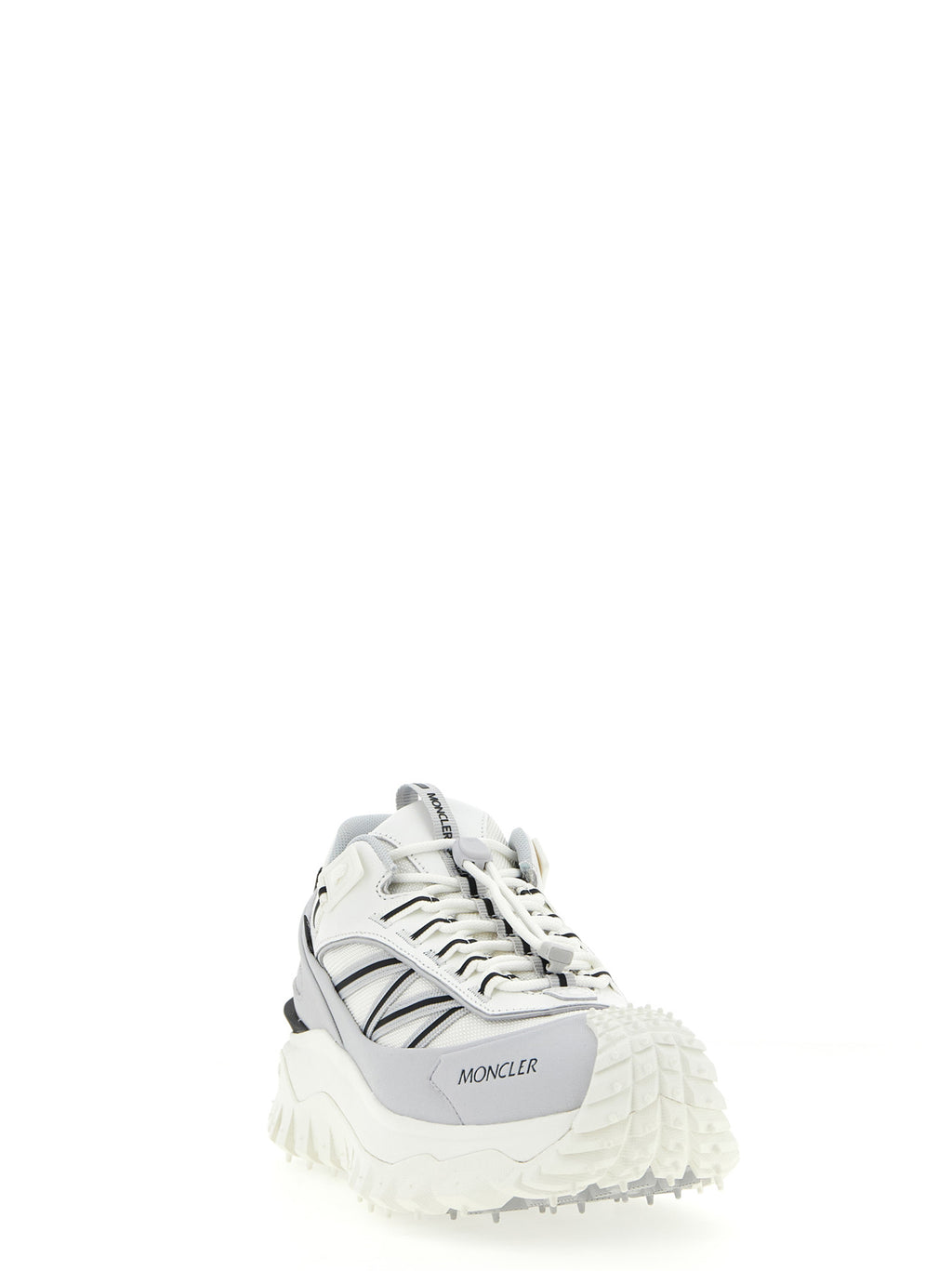 Gray Polyamide Athletic Sneakers