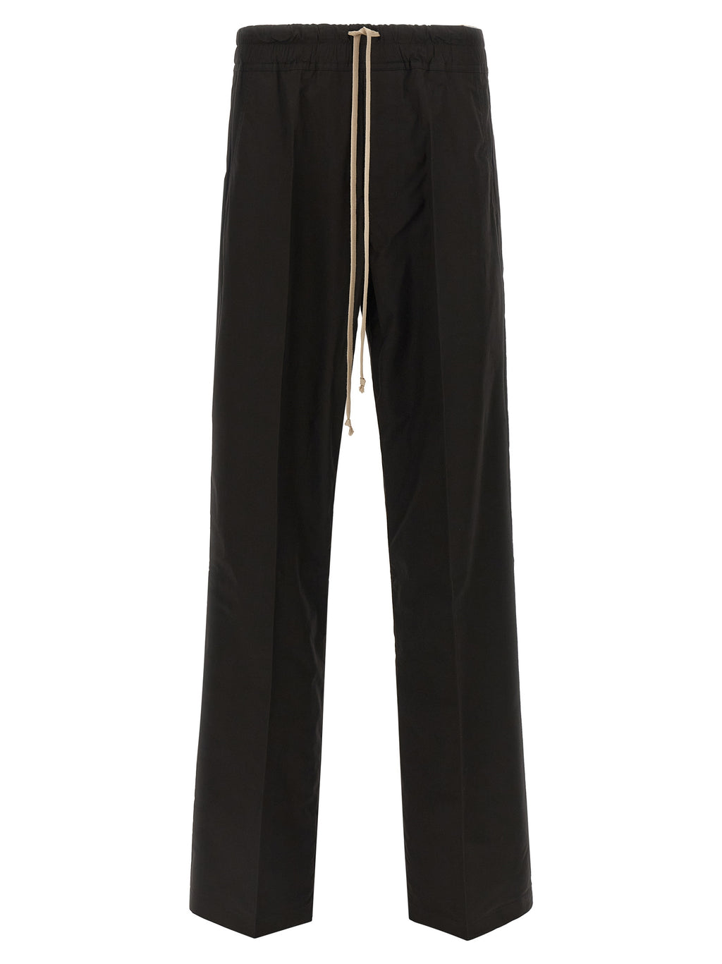 Black Cotton Casual Pants
