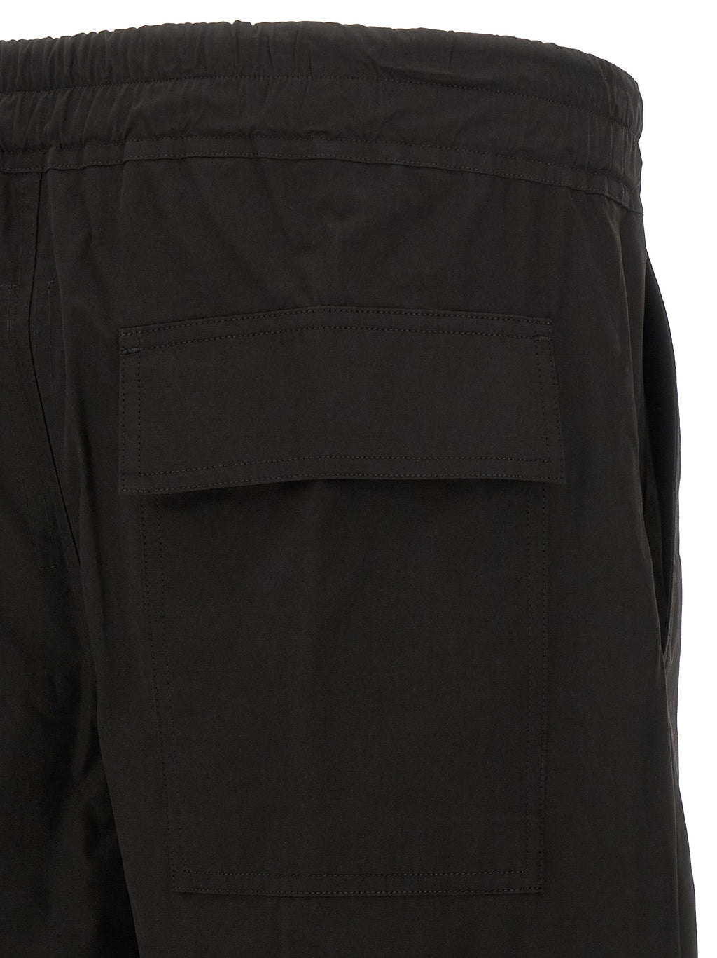 Black Cotton Casual Pants