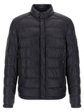 Blue Polyamide Full-Length Jacket