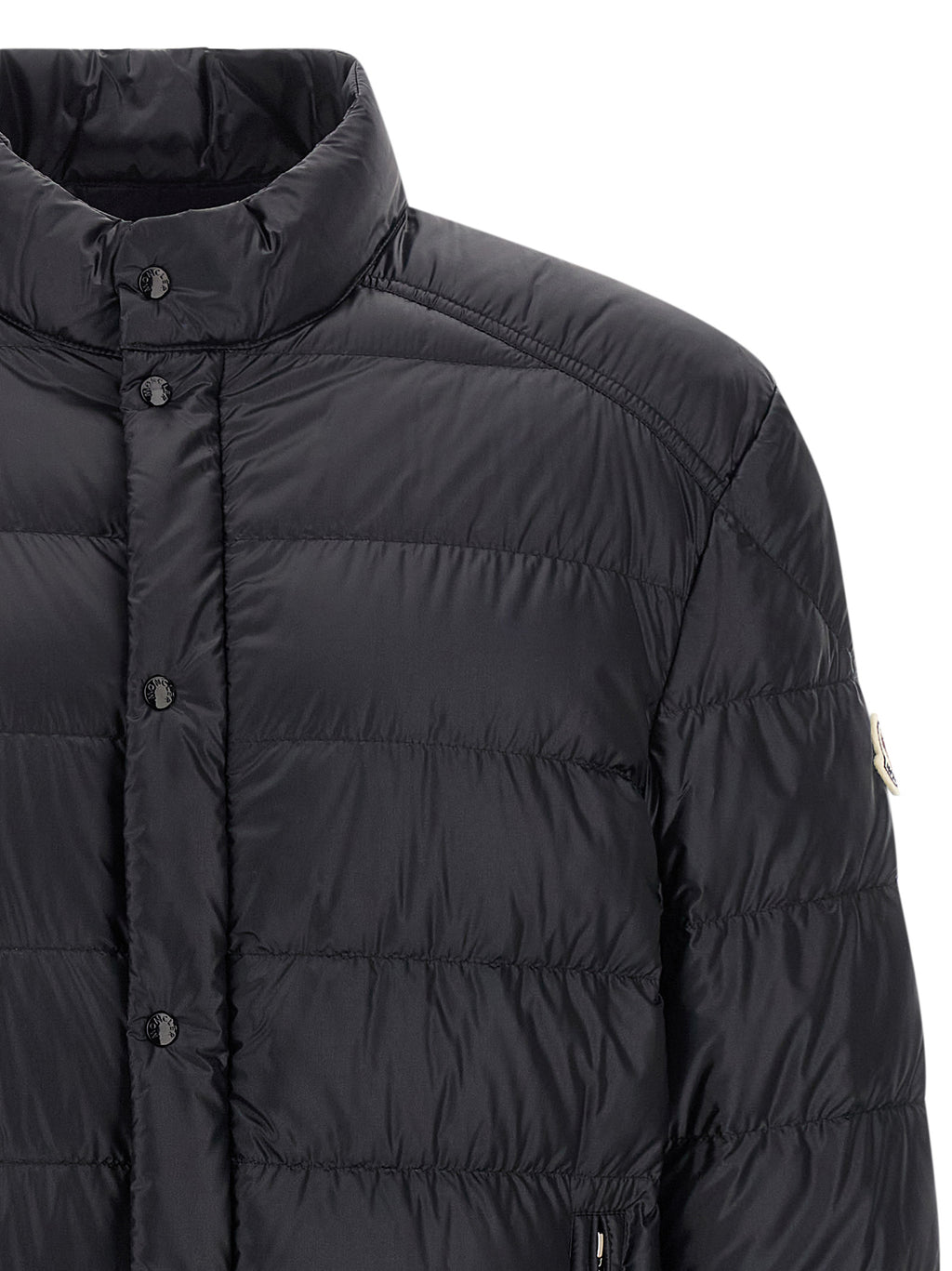 Blue Polyamide Full-Length Jacket