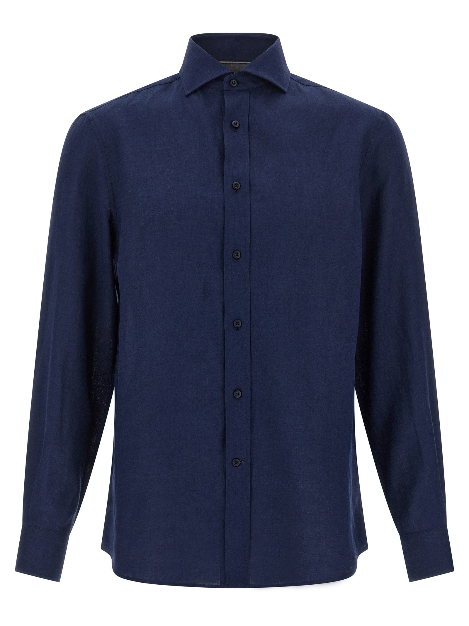 Blue Linen Blouse