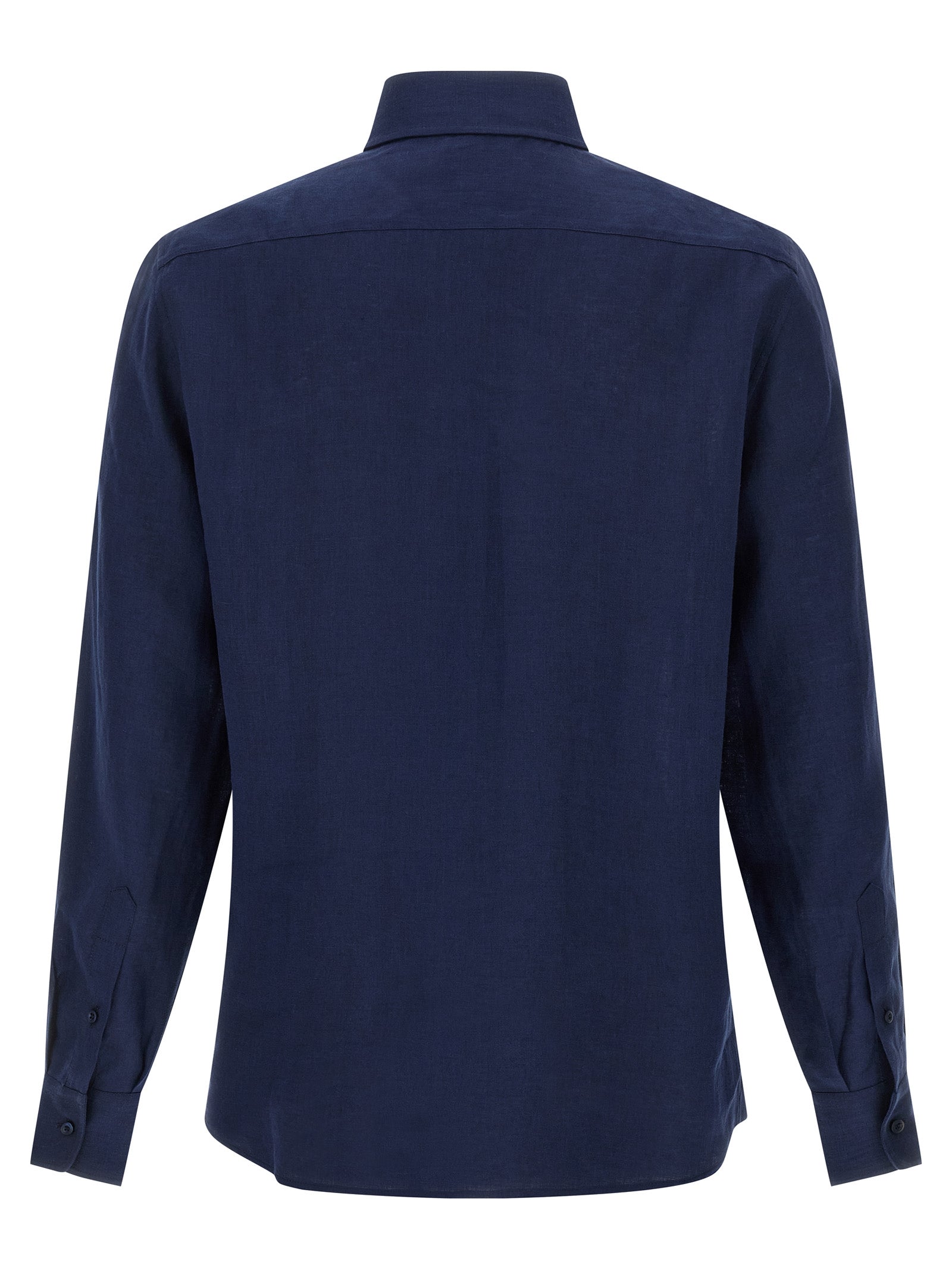 Blue Linen Blouse