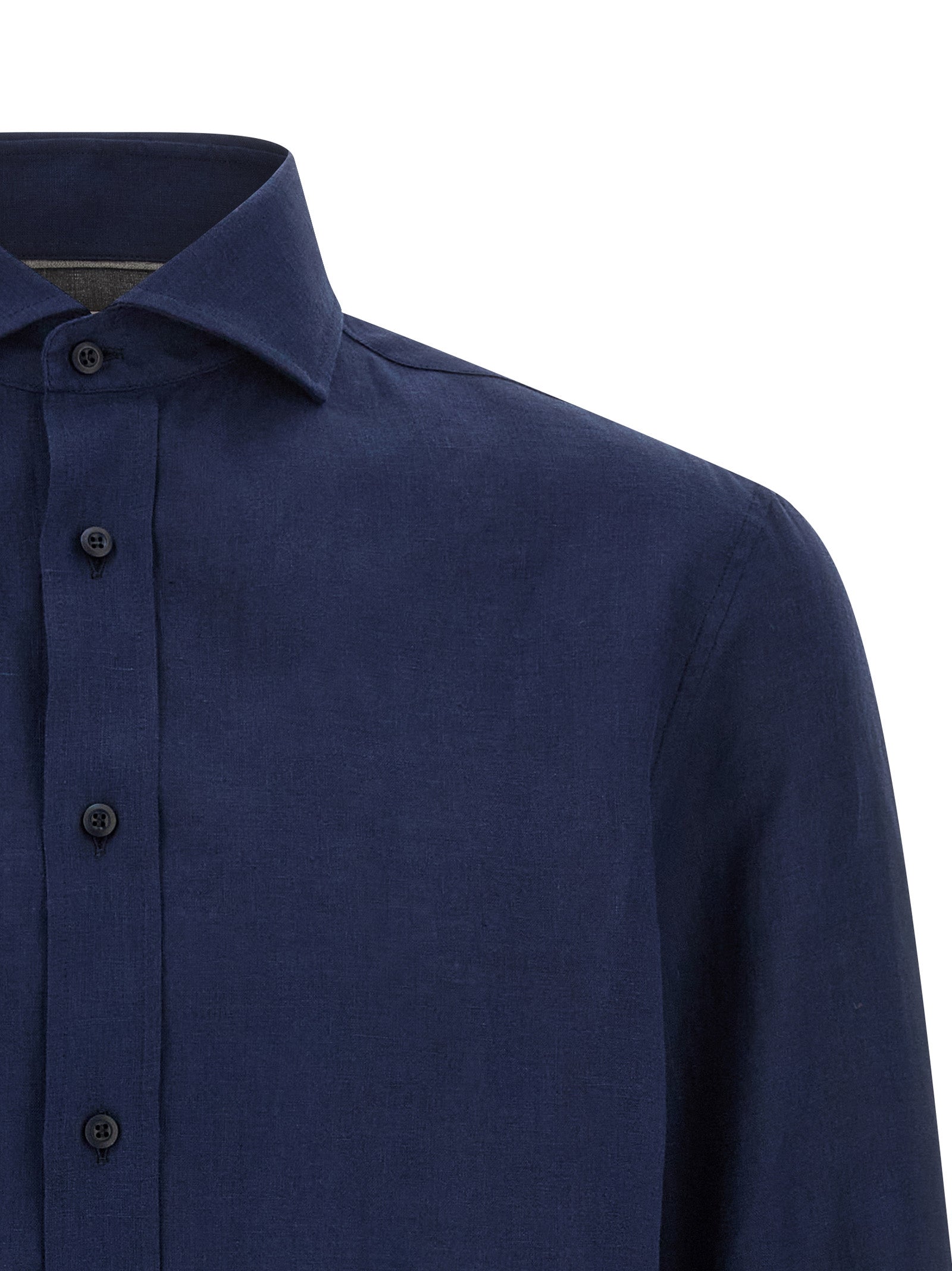 Blue Linen Blouse