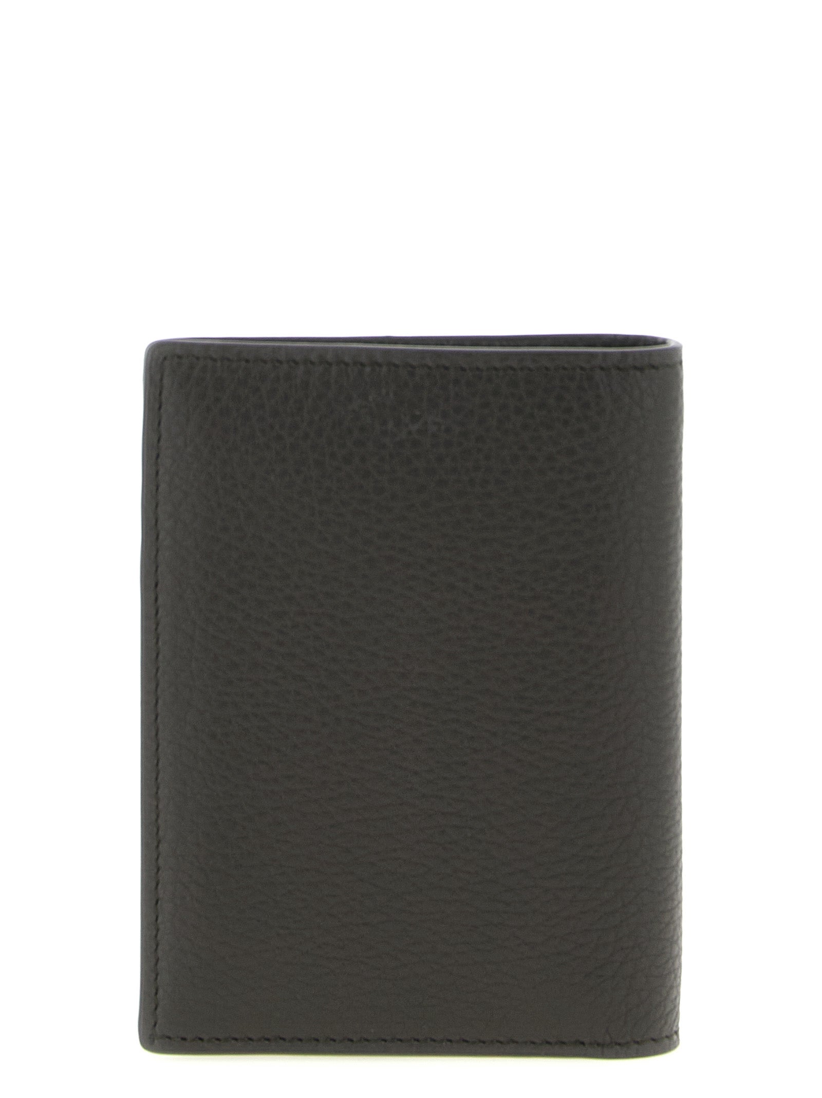 Brown Calfskin Leather Wallet