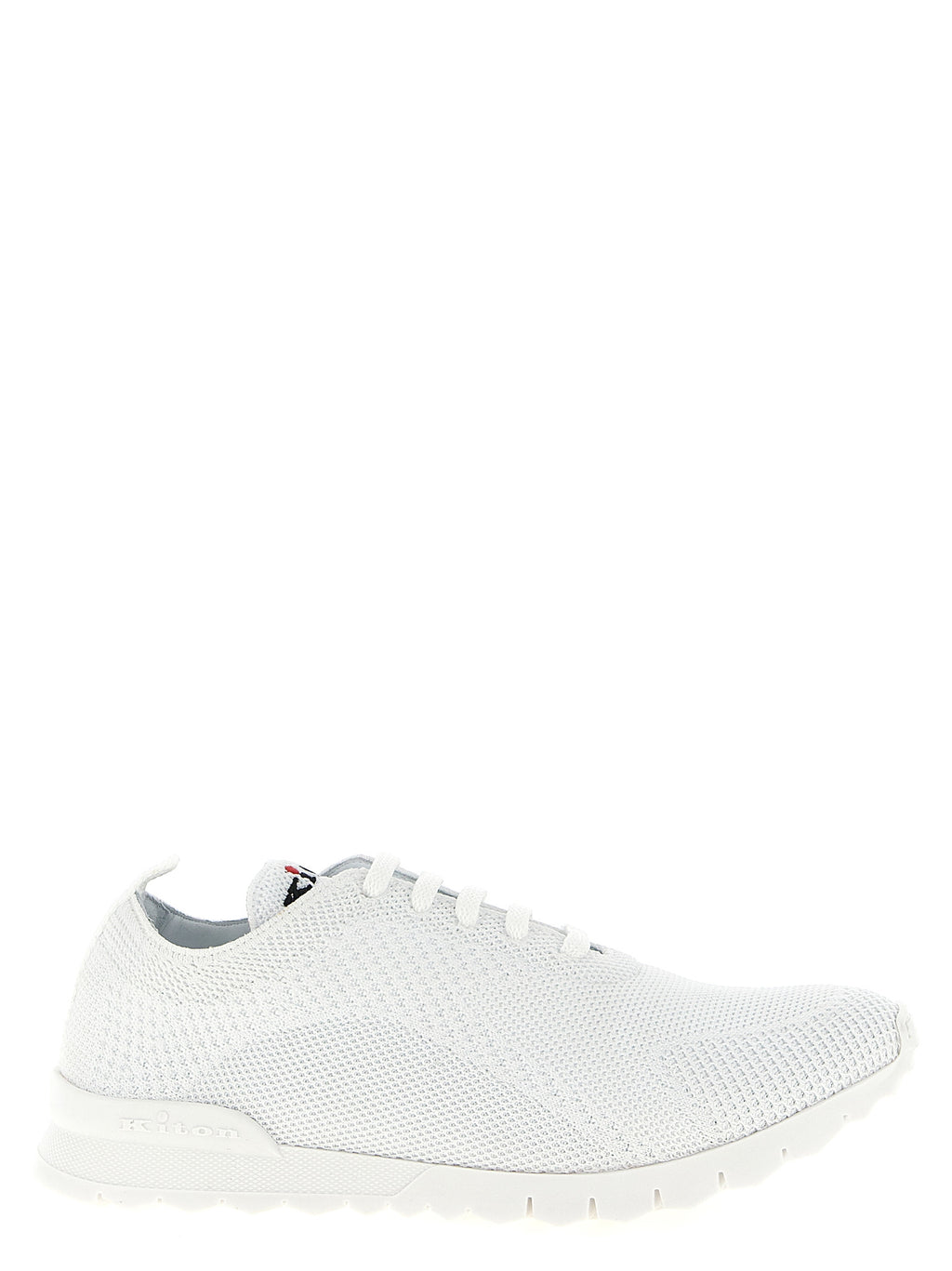 White Cotton Athletic Sneakers