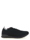 Black Cotton Athletic Sneakers