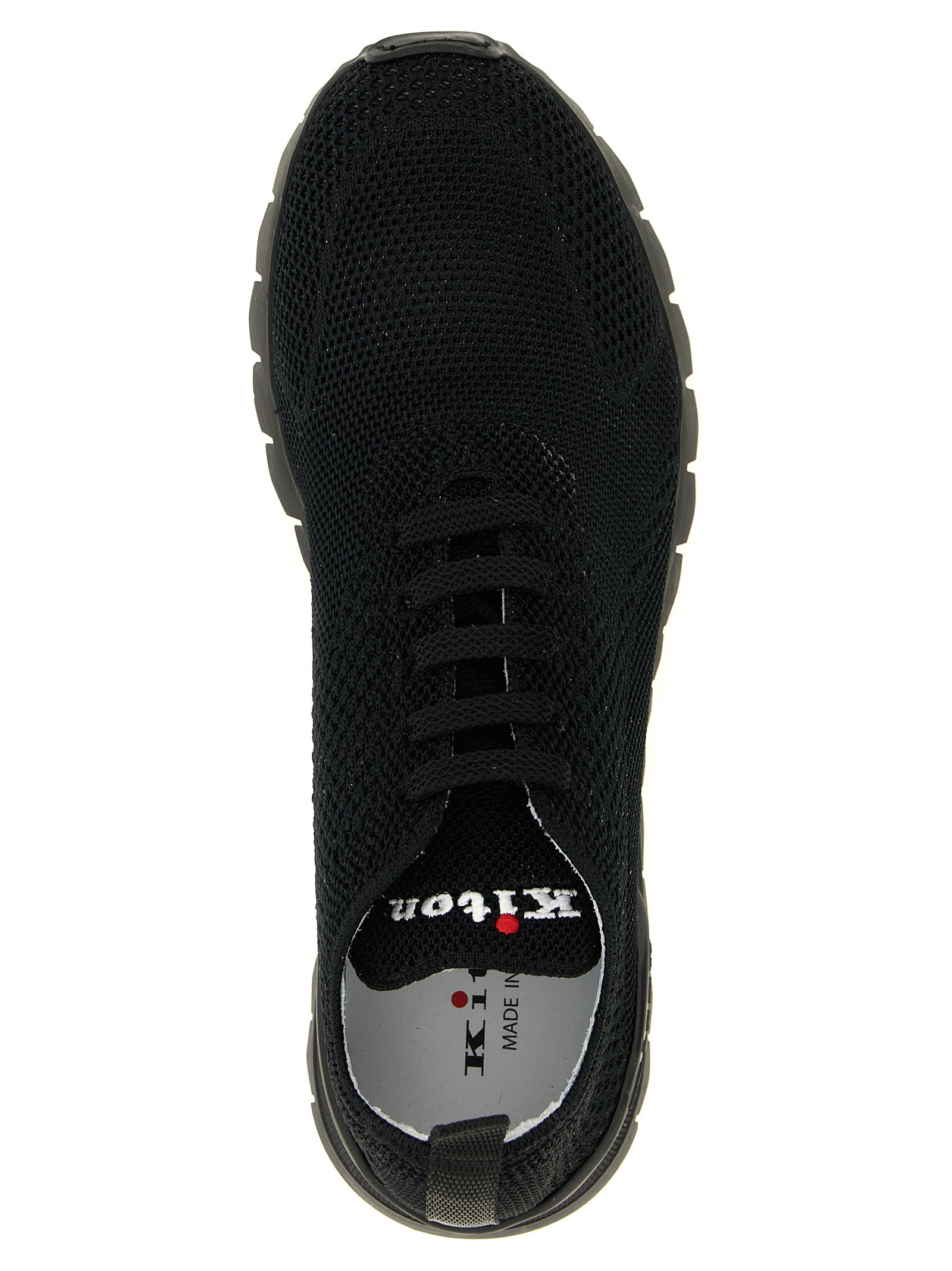 Black Cotton Athletic Sneakers