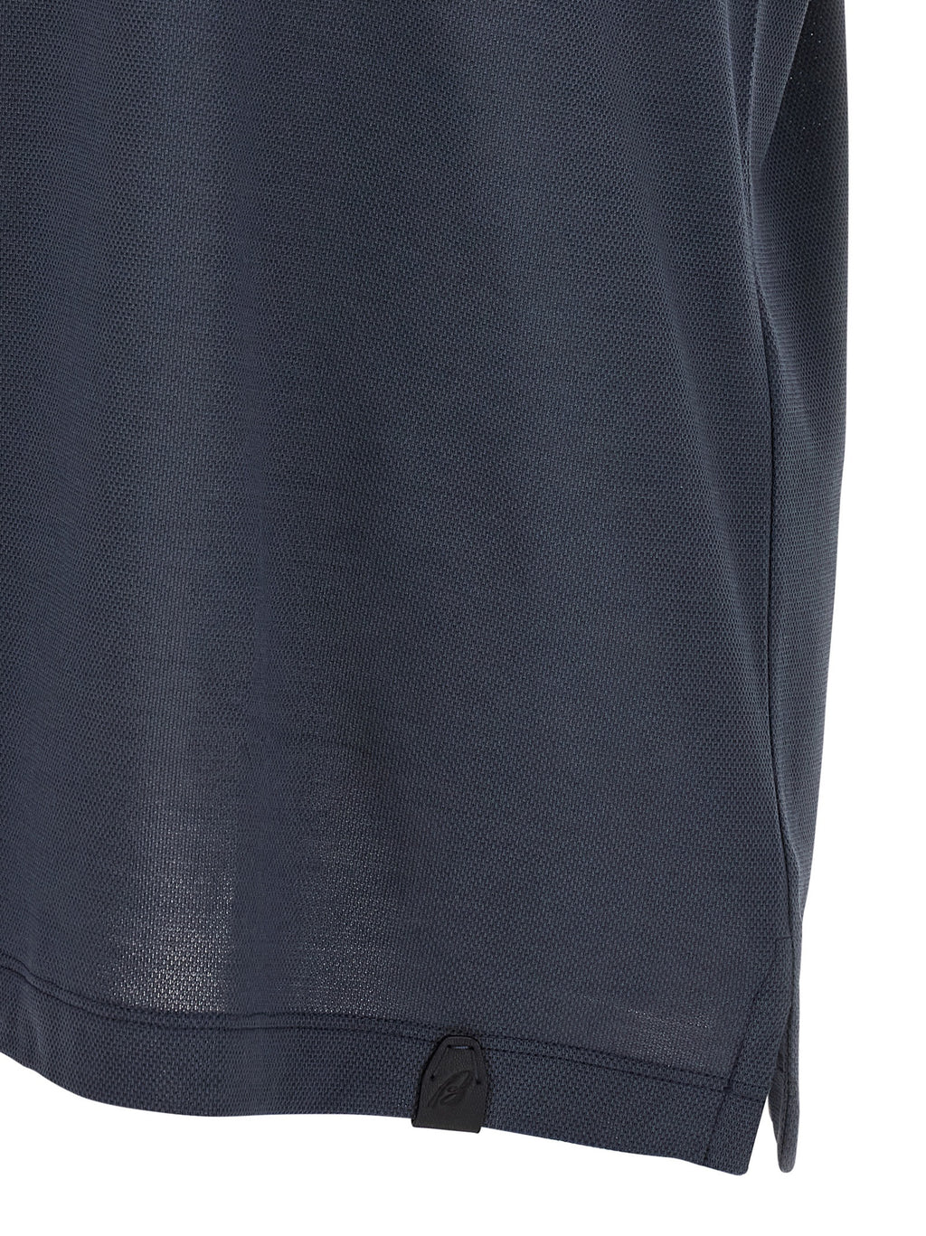 Blue Cotton Polo Shirt