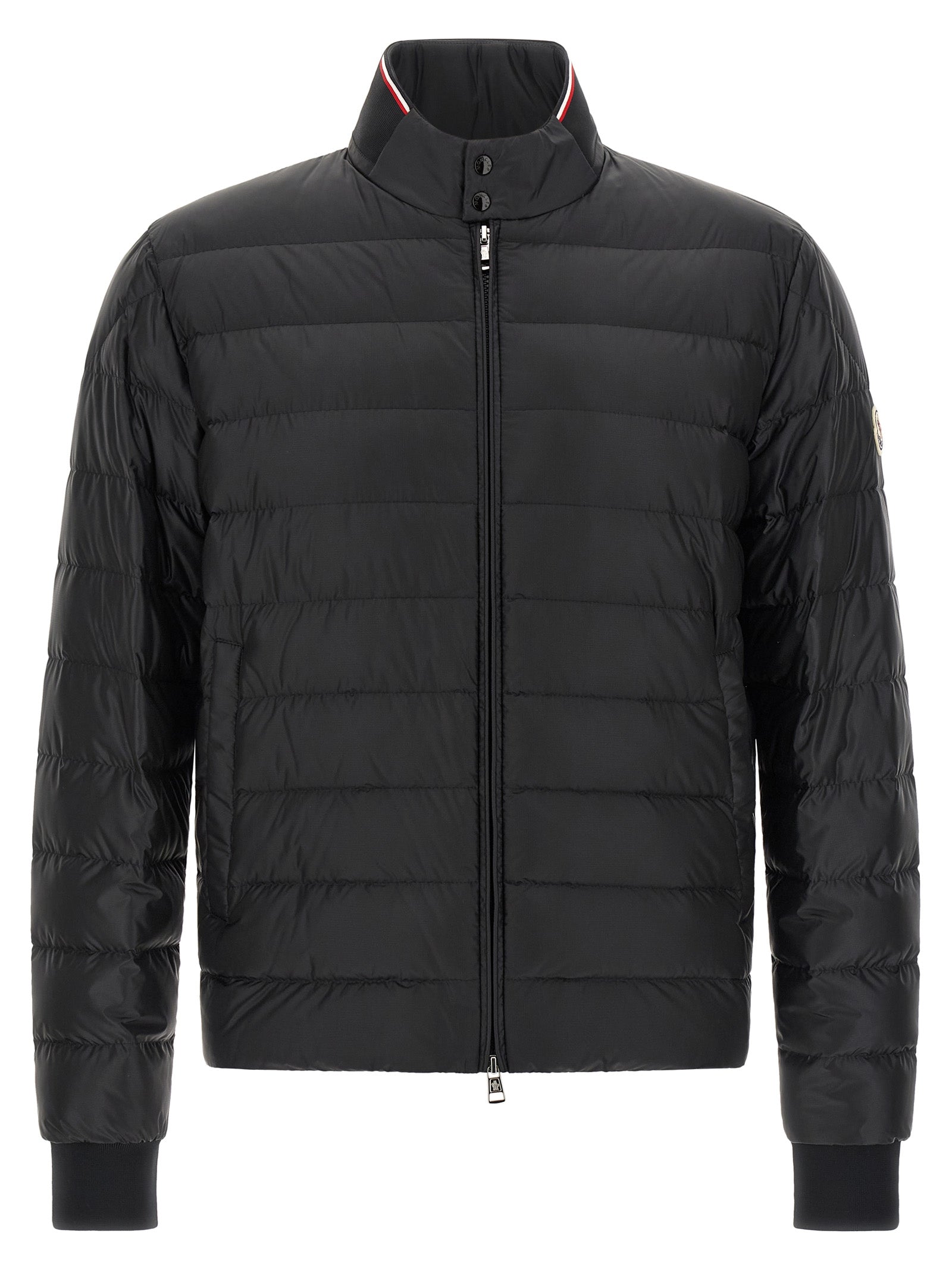 Black Polyamide Full-Length Jacket