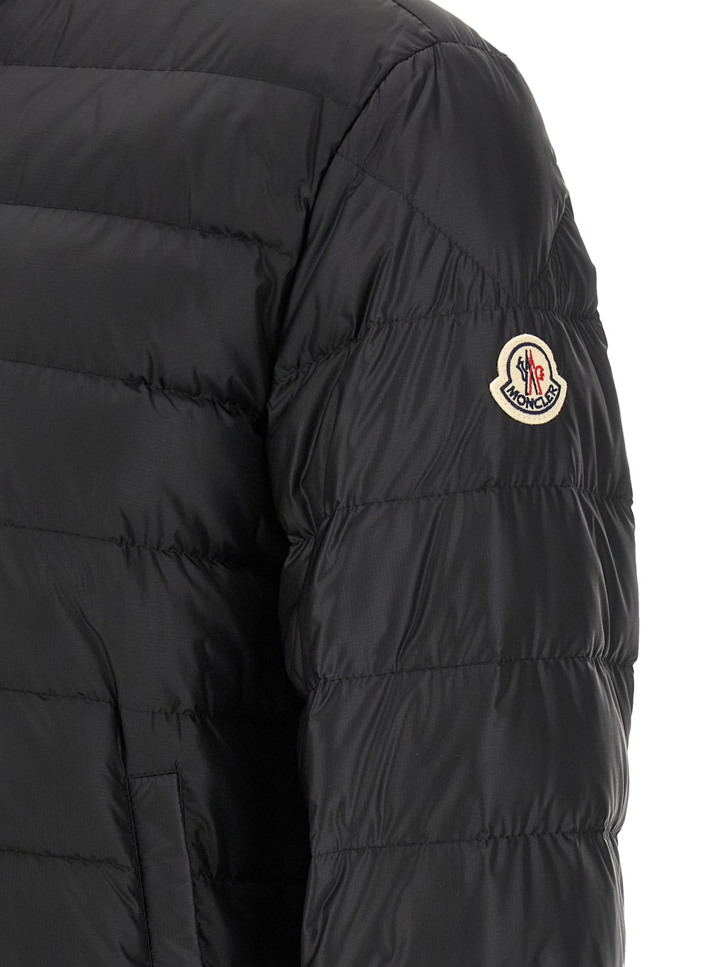 Black Polyamide Full-Length Jacket