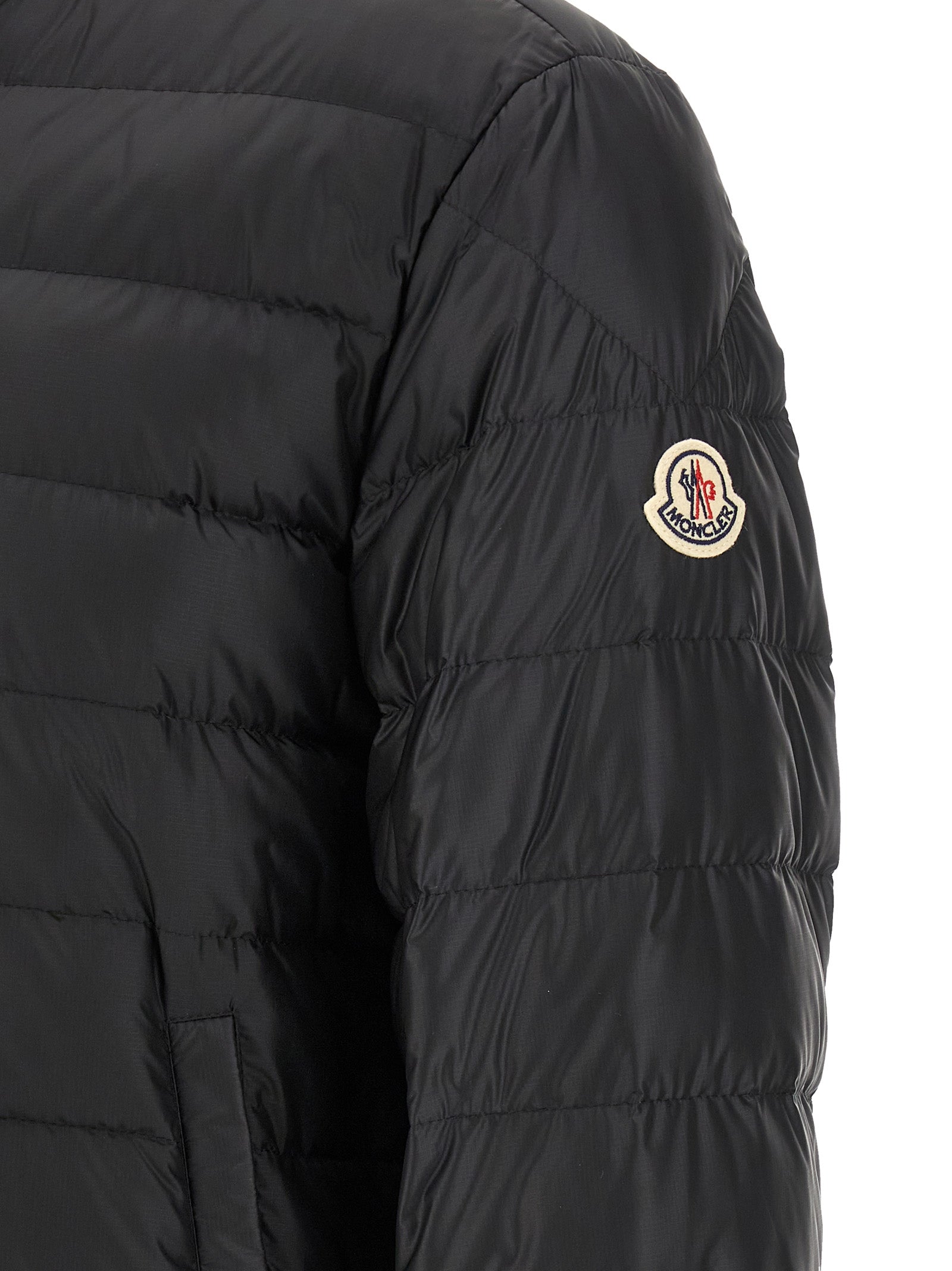 Black Polyamide Full-Length Jacket