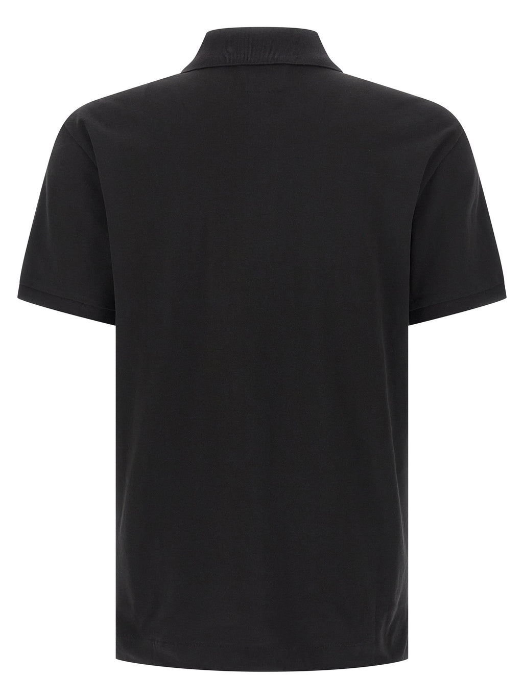 Black Cotton Polo Shirt