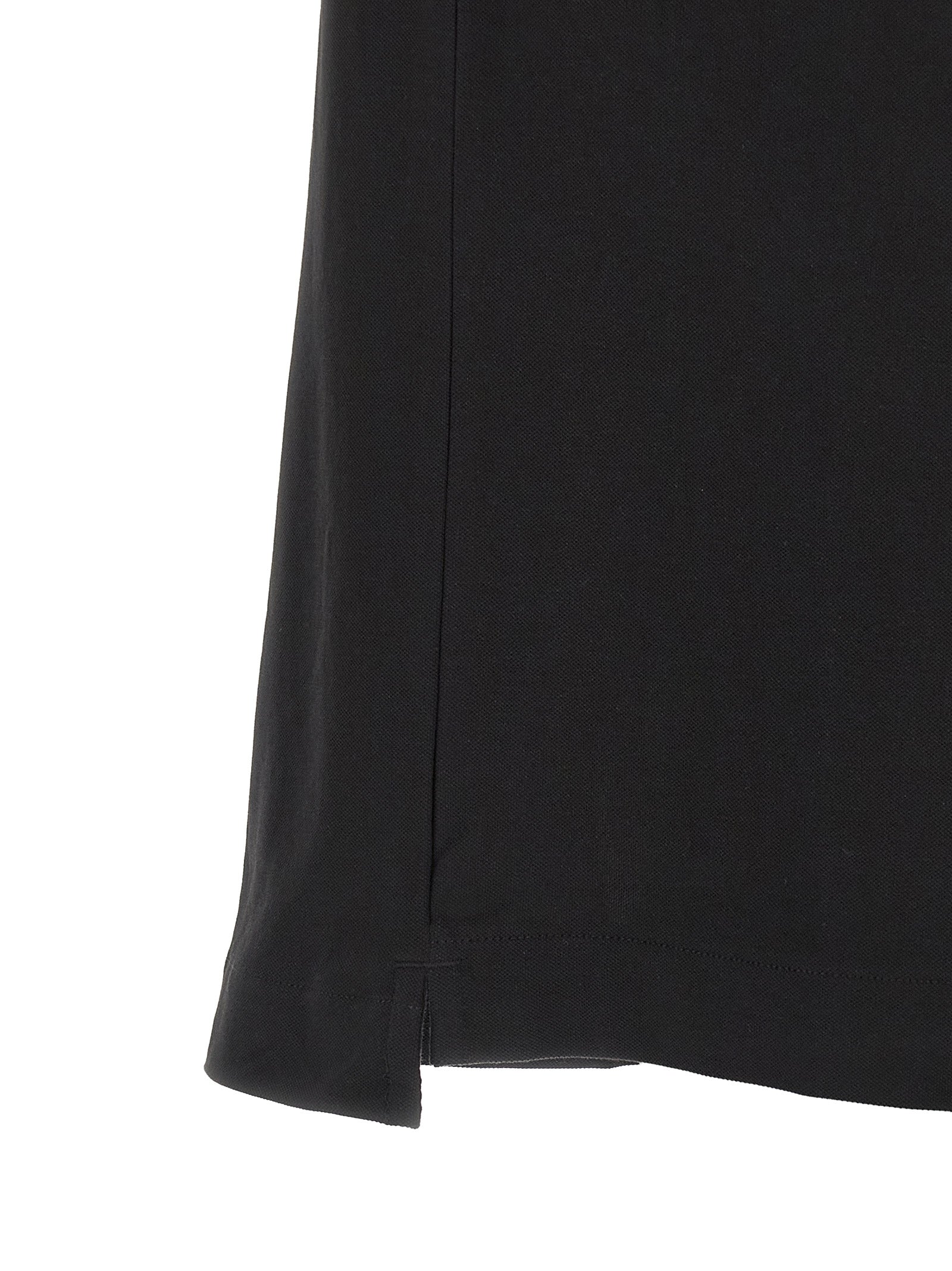 Black Cotton Polo Shirt