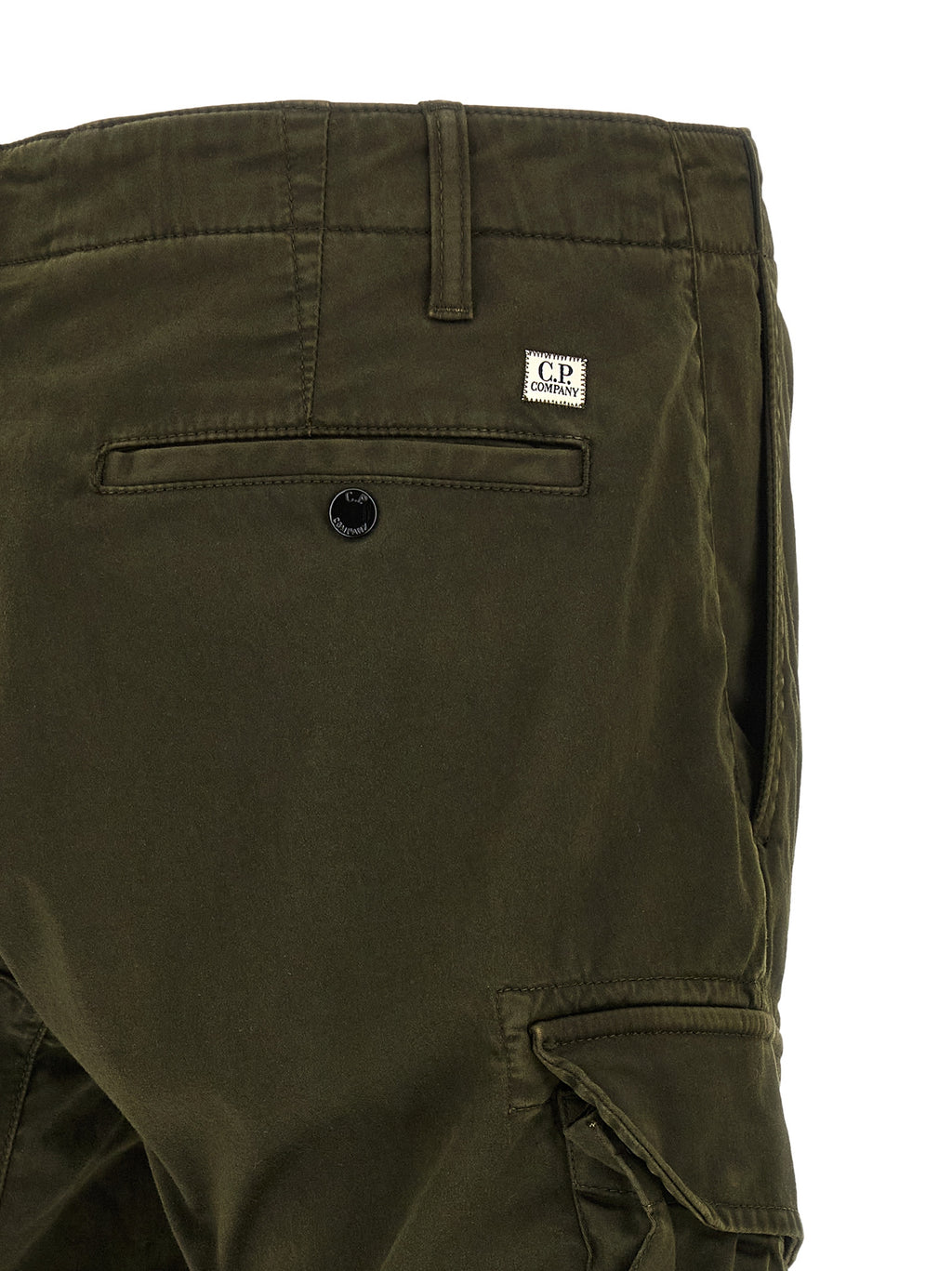 Bicolor Cotton Cargo Pants