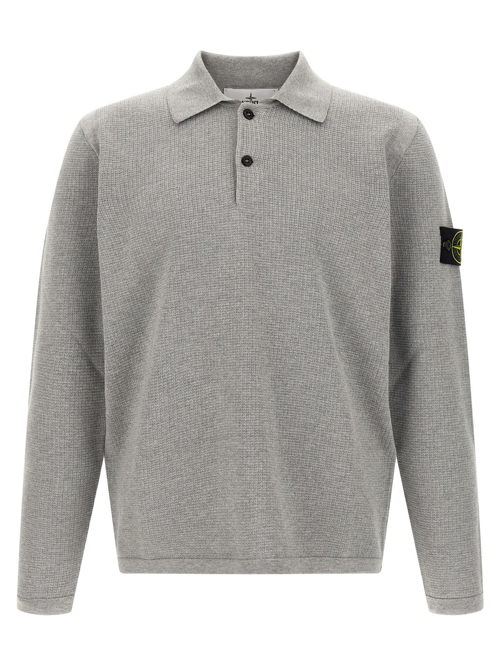 Gray Cotton Polo Shirt