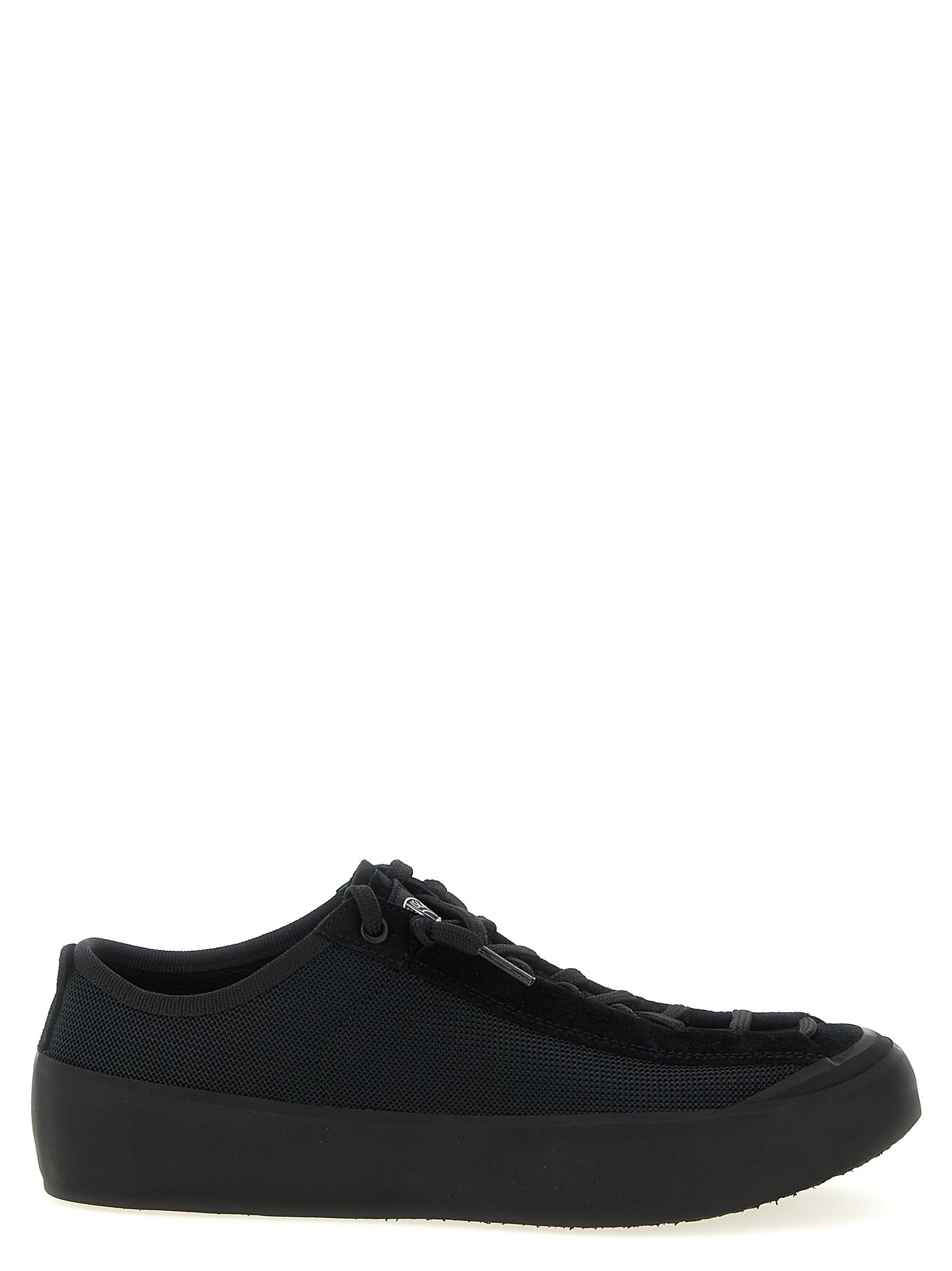 Black Calfskin Athletic Sneakers