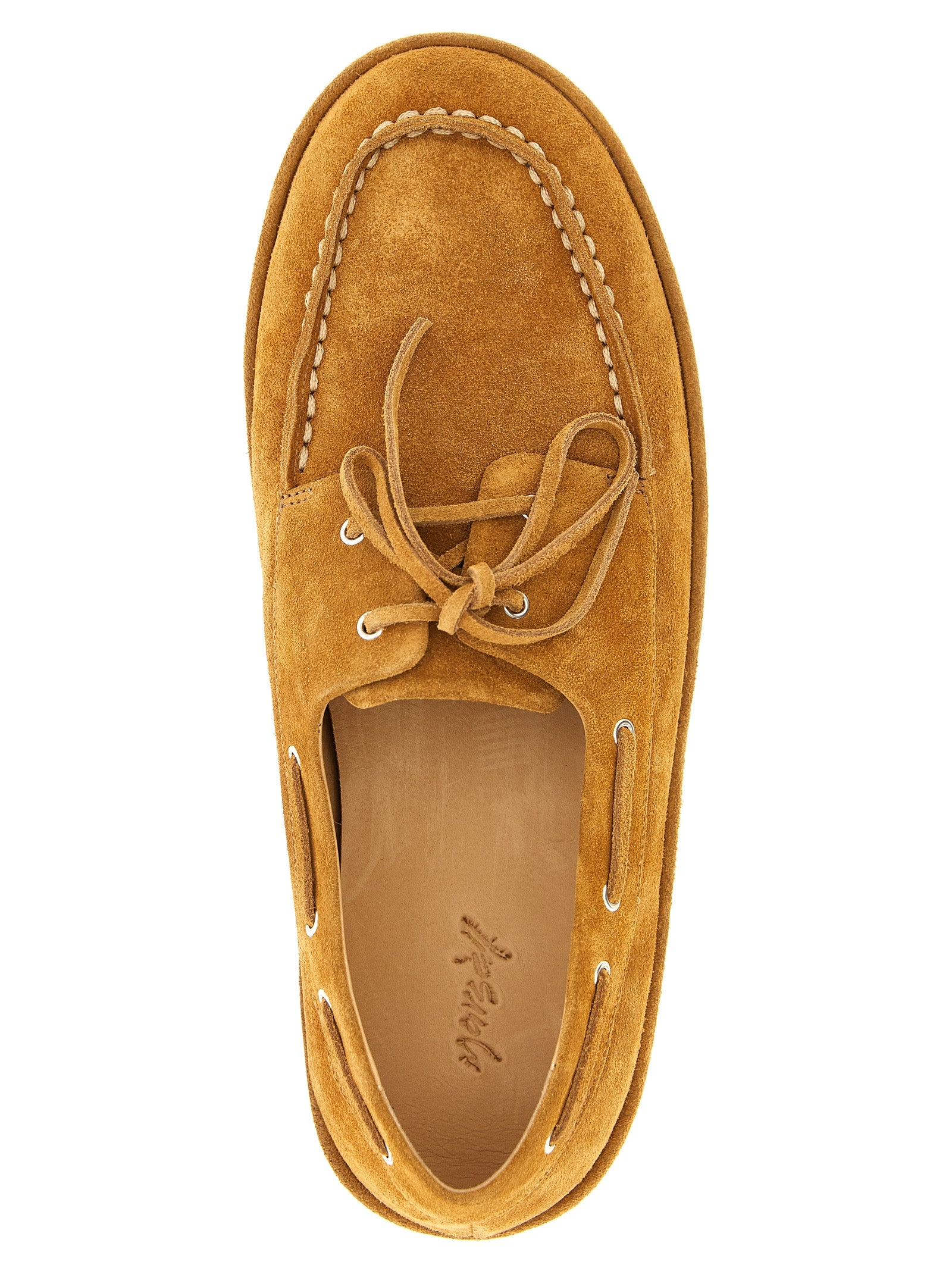 Brown Calfskin Slip-On Loafers