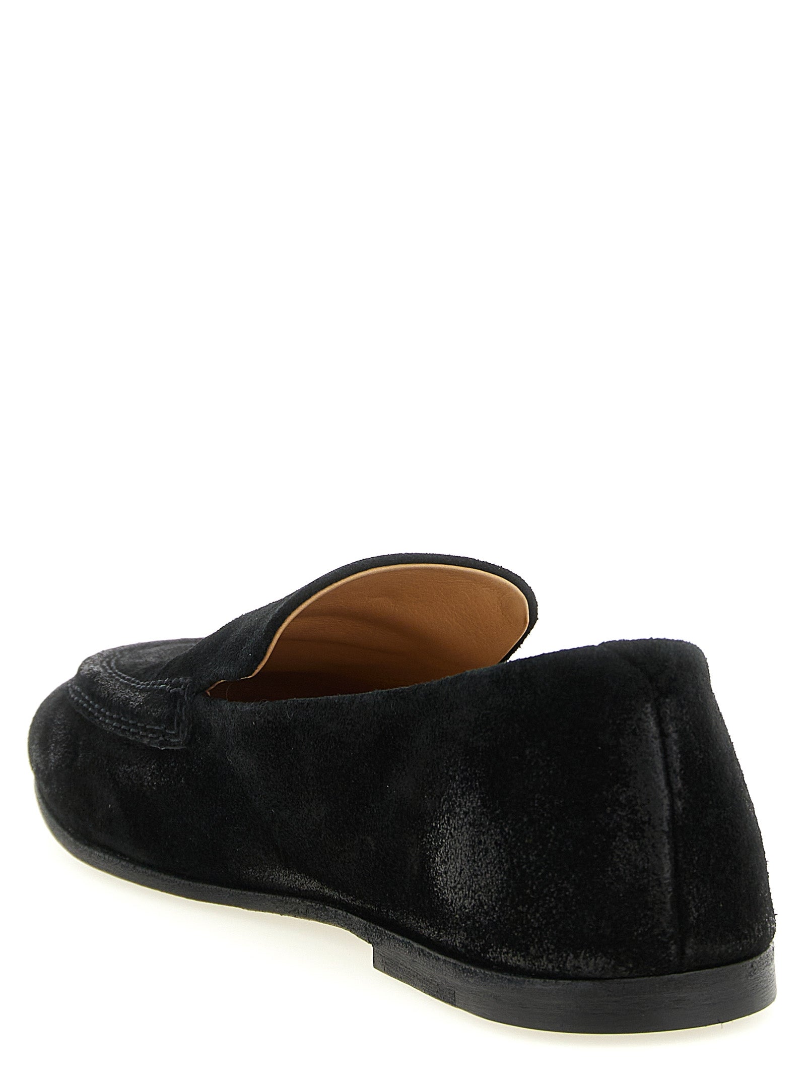 Black Calfskin Slip-On Loafers
