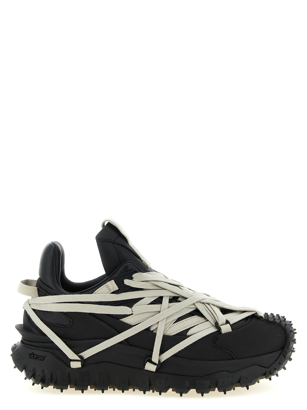 Black Cowhide Athletic Sneakers