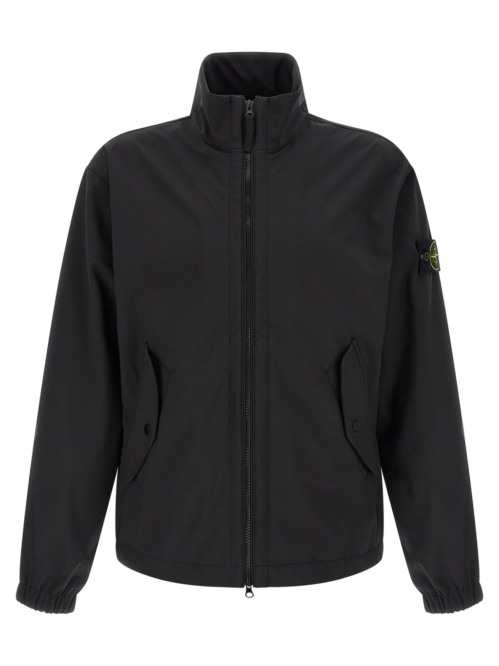 Black Polyester Shell Jacket