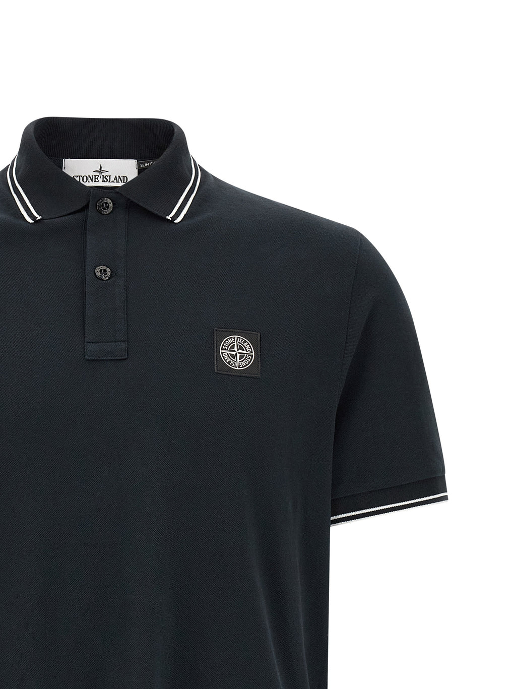 Blue Cotton Polo Shirt