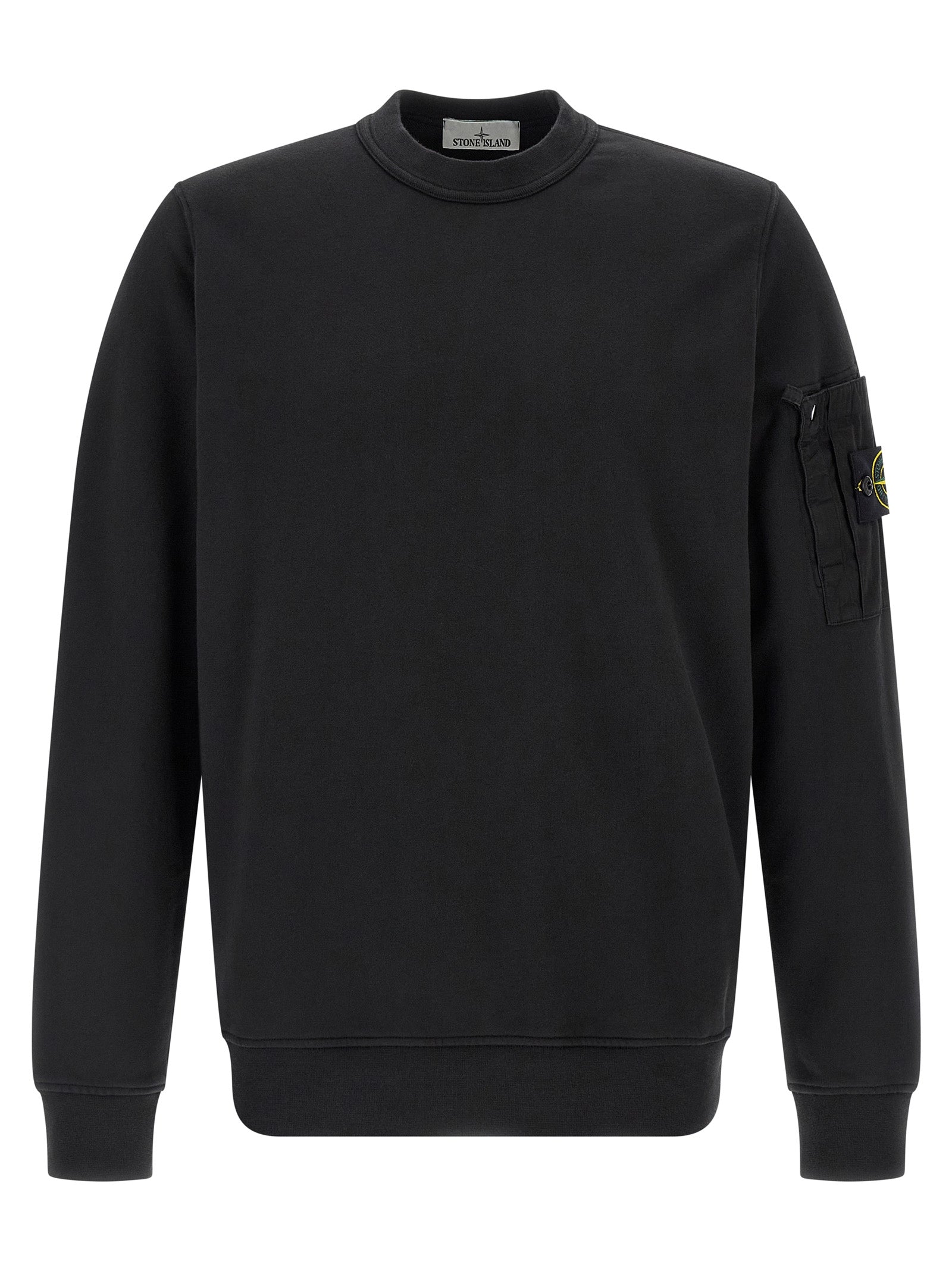 Black Cotton Sweatshirt