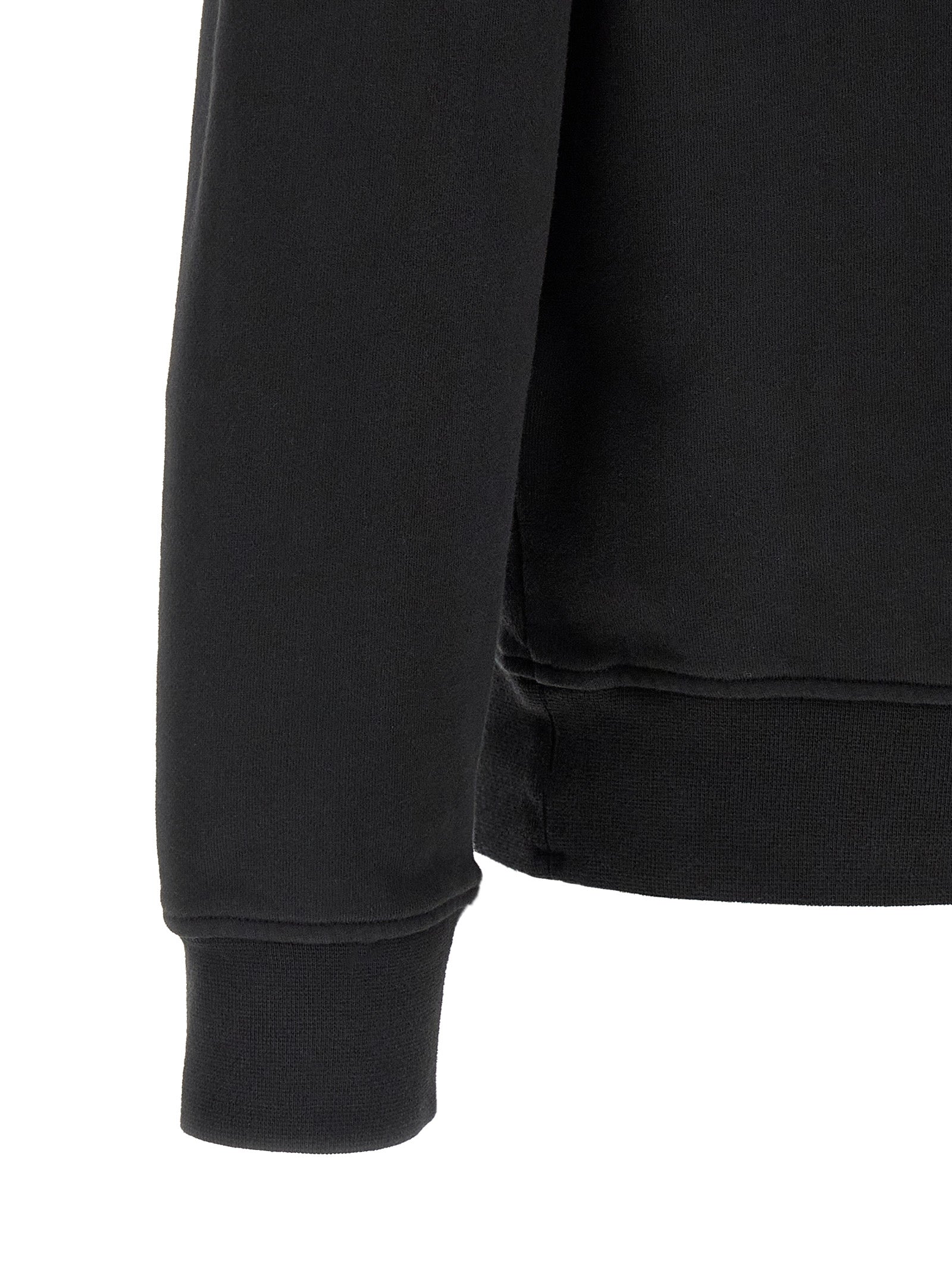Black Cotton Sweatshirt