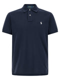 Blue Cotton Polo Shirt