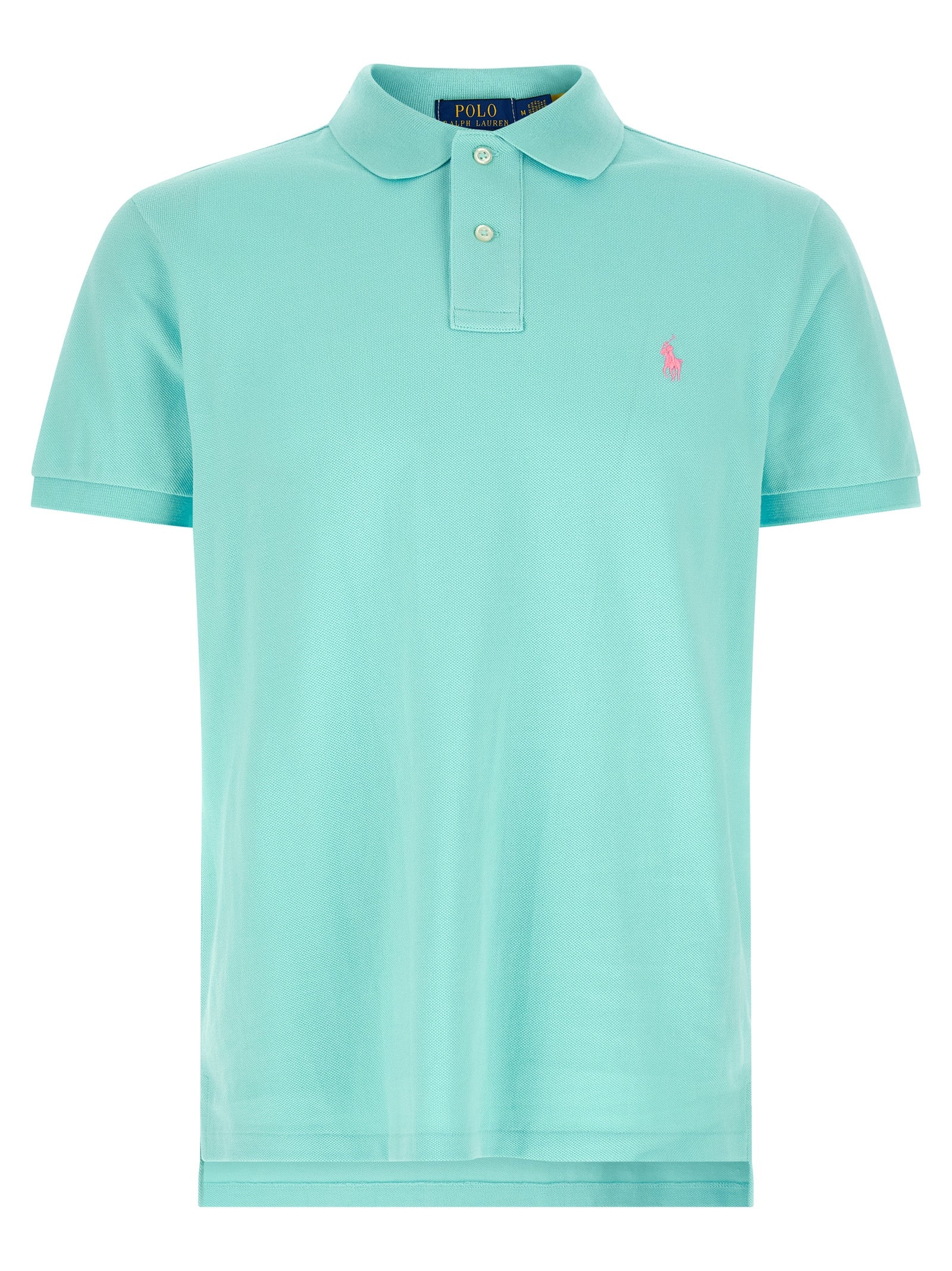 Blue Cotton Polo Shirt