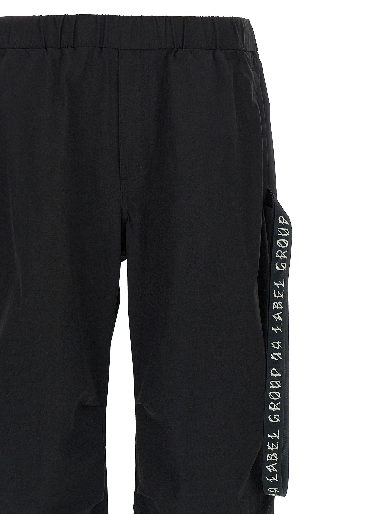 Black Polyamide Athletic Pants