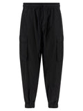 Black Organic Cotton Cargo Pants