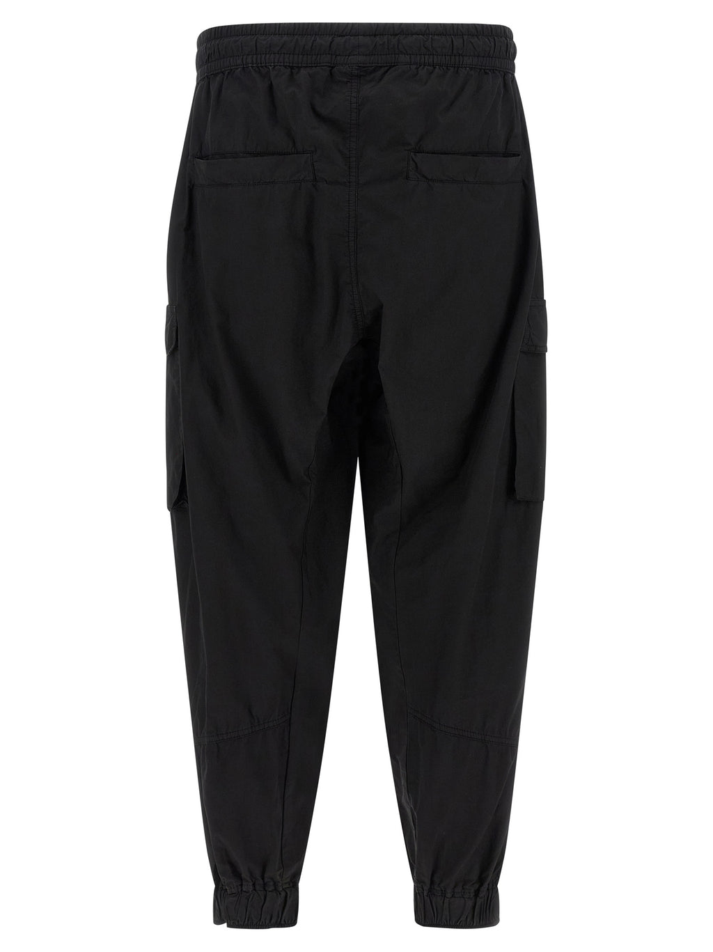 Black Organic Cotton Cargo Pants