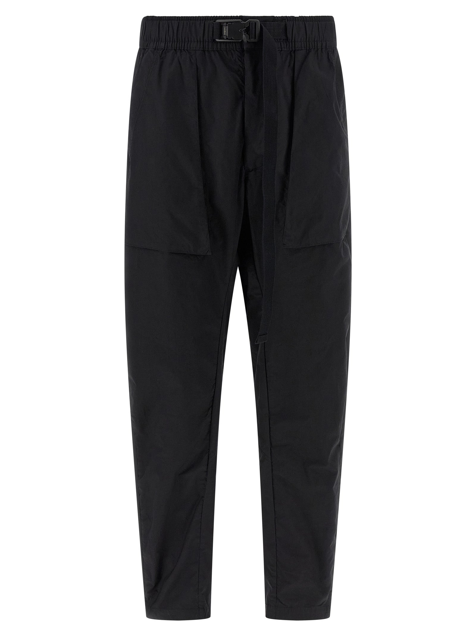 Black Cotton Athletic Pants