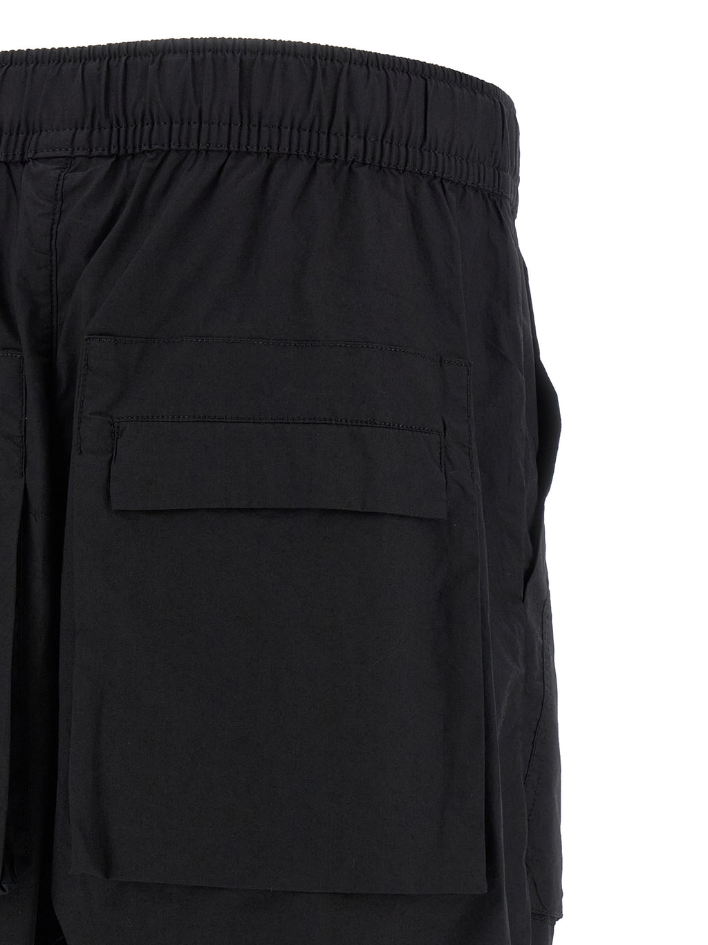 Black Cotton Athletic Pants