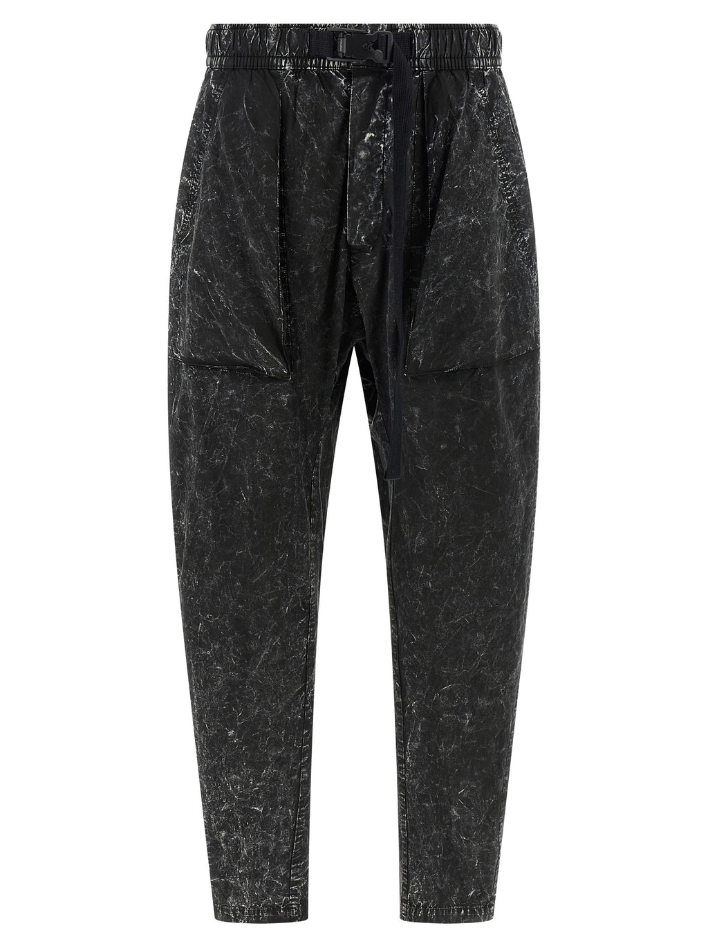 Black Cotton Casual Pants