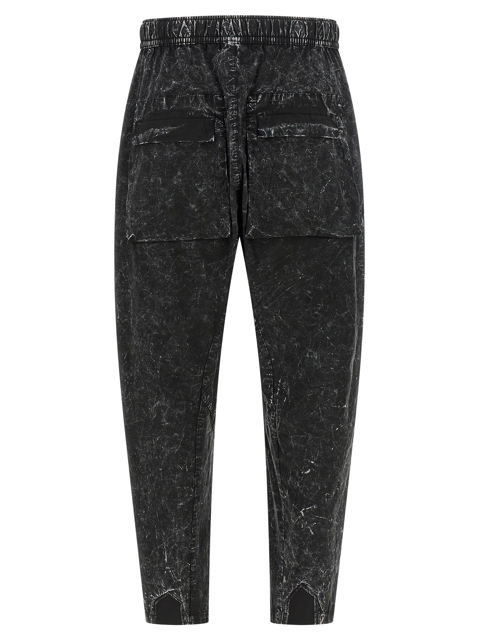 Black Cotton Casual Pants